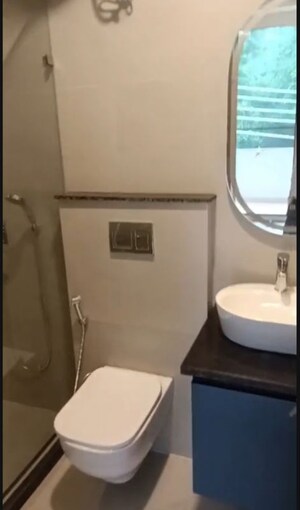 Bathroom in 3 BHK Builder Floor at Chittaranjan Park – for Rent