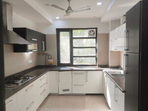 Kitchen in 3 BHK Builder Floor at Soami Nagar – for Rent
