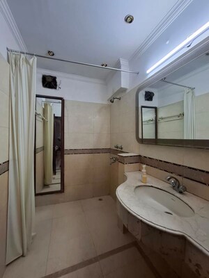 Bathroom in 2 BHK Builder Floor at Greater Kailash – for Rent