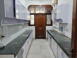 Kitchen in 3 BHK Builder Floor at Lajpat Nagar Iii – for Rent