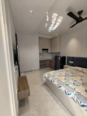 Bedroom in 1 BHK Builder Floor at Sector 52 – for Rent