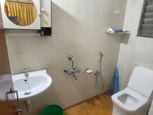 Bathroom in 3 BHK Apartment at Balewadi – for Rent