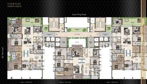 Floor Plan in 4 BHK Apartment at Poulomi Palazzo, Kokapet – for Sale