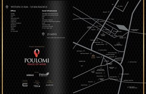 4 BHK Apartment – Map Location View at Poulomi Palazzo, Kokapet - for Sale