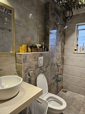 Bathroom in 3 BHK Apartment at Skywards Nirvana, Hadapsar – for Sale