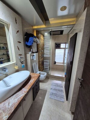 Building Lobby in 4 BHK Apartment at Oberoi Realty Sky Heights, Andheri West – for Rent