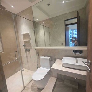 Bathroom in 3 BHK Apartment at Indiabulls Blu, Worli – for Rent