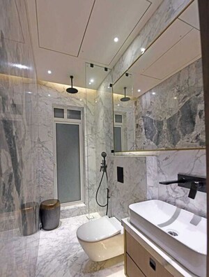 Bathroom in 3 BHK Apartment at Indiabulls Blu, Worli – for Rent