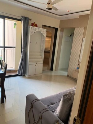 Living Room in 3 BHK Apartment at Rustomjee Azziano Wing D, Thane West – for Sale