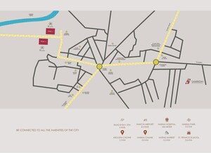 3 BHK Apartment – Map Location View at Harmu - for Sale