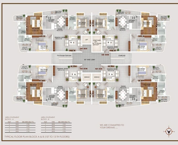 Master Plan, harmu 3 Bedroom 1730 Sq.Ft. Apartment In Harmu Ranchi 10140825