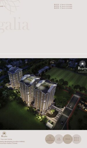 Master Plan in 3 BHK Apartment at Harmu – for Sale