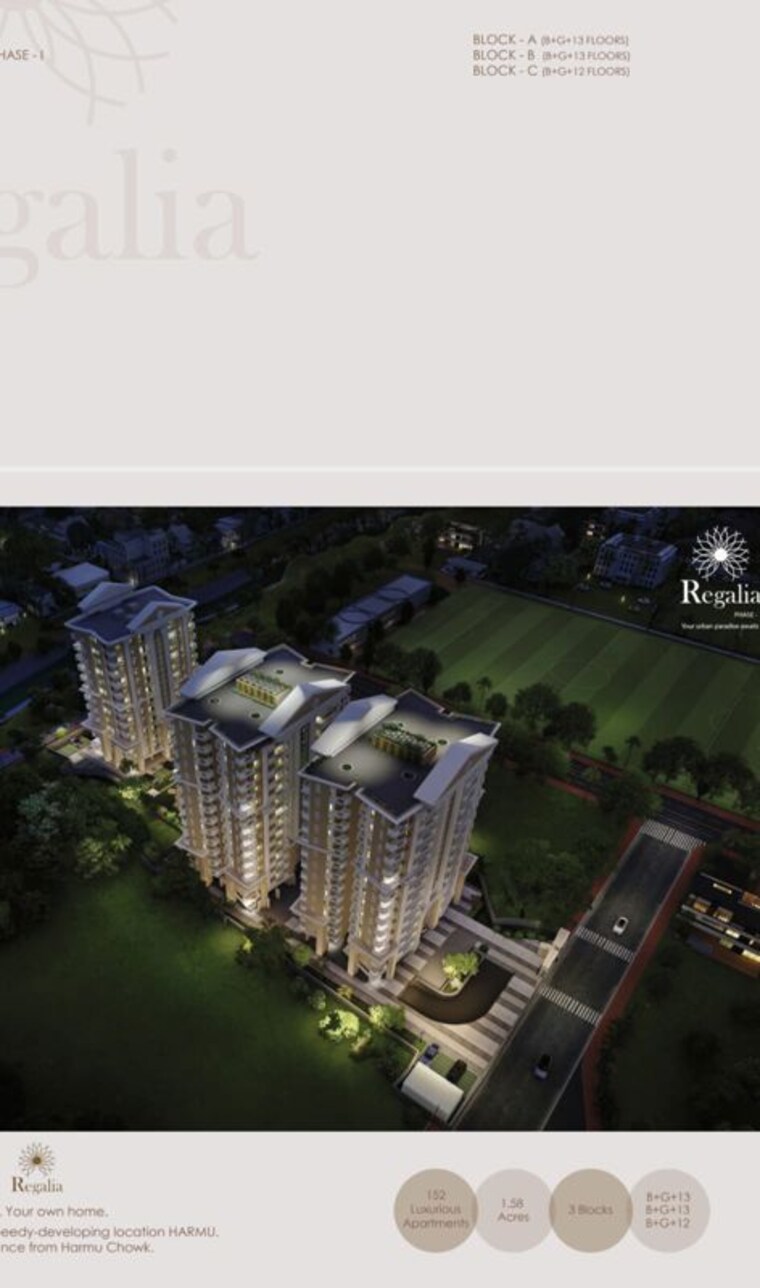 Master Plan, harmu 3 Bedroom 1730 Sq.Ft. Apartment In Harmu Ranchi 10140825