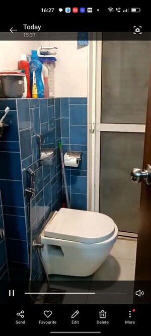 Bathroom in 1 BHK Apartment at Runwal Nagar CHS, Runwal Nagar – for Rent