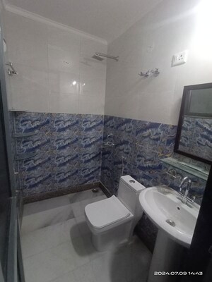 Bathroom in 3 BHK Builder Floor at Vasant Kunj – for Rent