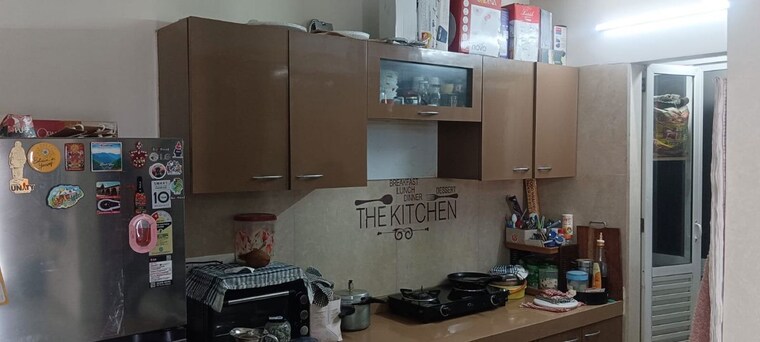 Kitchen, dosti-oak 2 Bedroom 640 Sq.Ft. Apartment In Kolshet Industrial Area Thane 10138382
