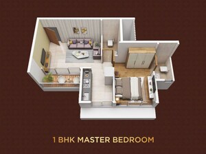 Floor Plan in 1 BHK Apartment at Matrix Imperial, Nerul – for Sale