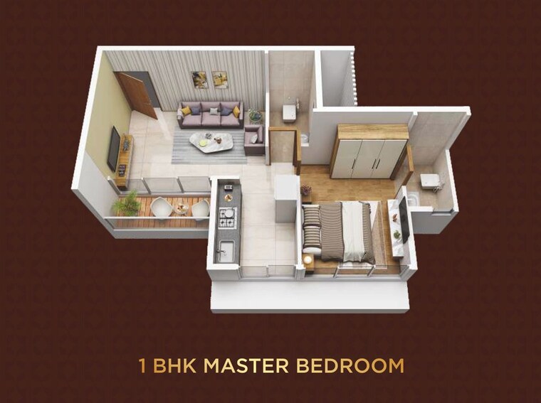 Floor Plan, matrix-imperial 1 Bedroom 770 Sq.Ft. Apartment In Nerul Navi Mumbai 10142134