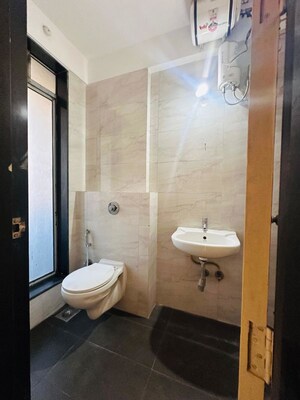 Attached Bathroom in 3 BHK Apartment at Sheth Vasant Athena, Laxmi Nagar – for Rent
