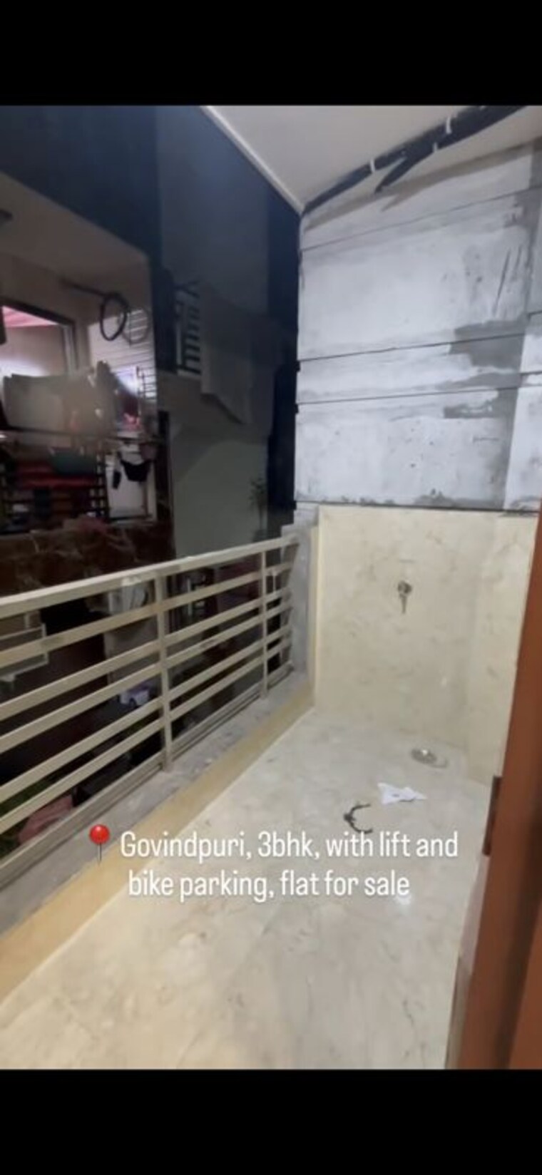 Balcony, govindpuri 3 Bedroom 100 Sq.Yd. Builder Floor In Govindpuri Delhi 10142344