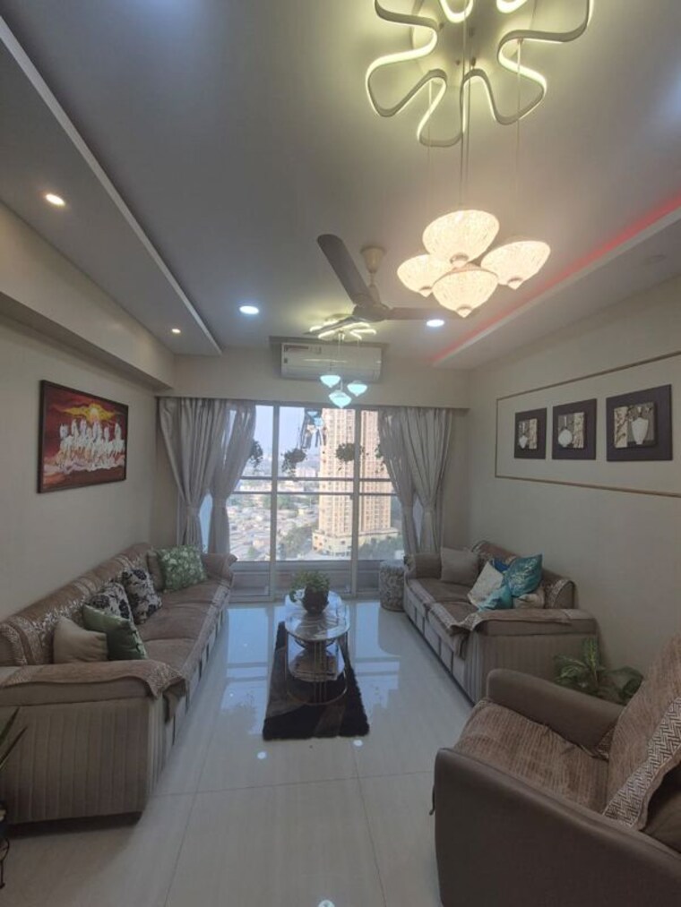 Living Room, akshar-green-world 3 Bedroom 1510 Sq.Ft. Apartment In Dighe Navi Mumbai 10027272