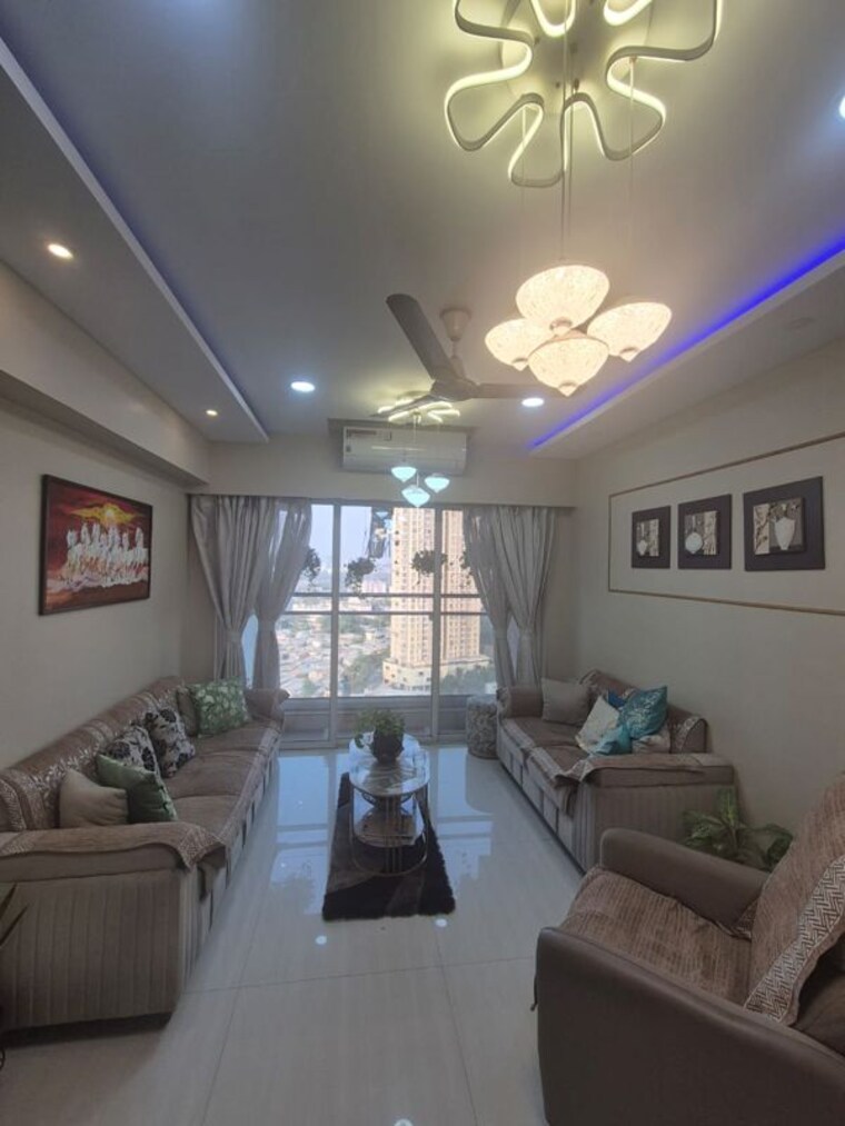 Living Room, akshar-green-world 3 Bedroom 1510 Sq.Ft. Apartment In Dighe Navi Mumbai 10027272