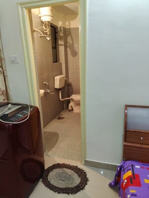 Bathroom in 3 BHK Apartment at Pooja Park, Kharadi – for Rent