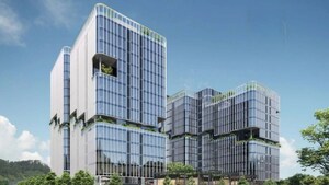  Office Space – Exterior View View at Sunrise Corporate Park, Wagle Industrial Estate - for Sale