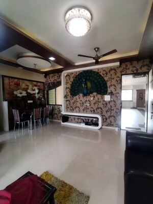 Living Room in 3 BHK Apartment at Millennium Avanish Phase I, Sector 10a Airoli – for Rent