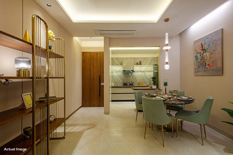 Living Room, dosti-west-county-phase-2-dosti-cedar 1 Bedroom 322 Sq.Ft. Apartment In Balkum Pada Thane 10142454