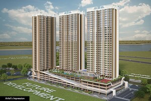 1 BHK Apartment – Exterior View View at Dosti West County Phase 2 Dosti Cedar, Balkum Pada - for Sale