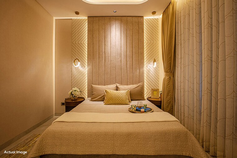 Bedroom, dosti-west-county-phase-2-dosti-cedar 1 Bedroom 322 Sq.Ft. Apartment In Balkum Pada Thane 10142454