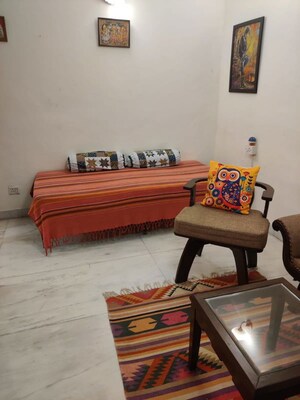 Bedroom in 1 BHK Builder Floor at Nizamuddin East – for Rent