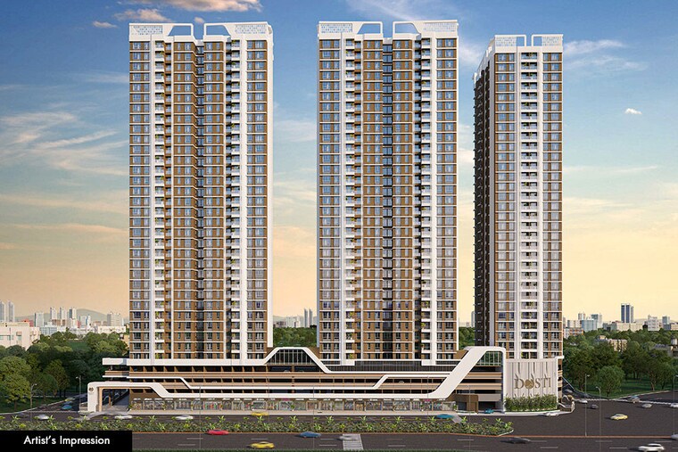 Exterior View, dosti-west-county 2 Bedroom 552 Sq.Ft. Apartment In Balkum Pada Thane 10142711