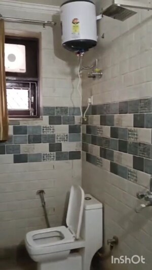 Bathroom in 2 BHK Builder Floor at Mehrauli – for Rent