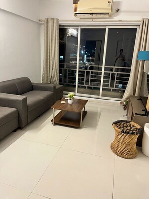 Living Room in 3 BHK Apartment at Prescon Midtown Bay, Mahim West – for Rent
