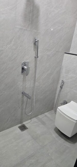 Bathroom in 4 BHK Apartment at Arya Heights Pimple, Pimple Gurav – for Rent