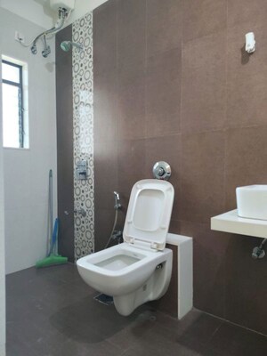 Bathroom in 3 BHK Apartment at Harmony Sky Suites, Ghodbunder Road – for Rent