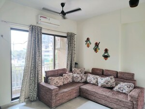 Living Room in 3 BHK Apartment at Harmony Sky Suites, Ghodbunder Road – for Rent