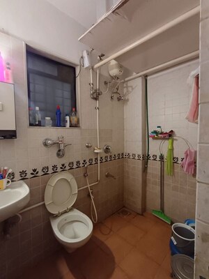 Bathroom in 2 BHK Apartment at Raunak Laxmi Narayan Residency, Pokhran Road No Two – for Rent