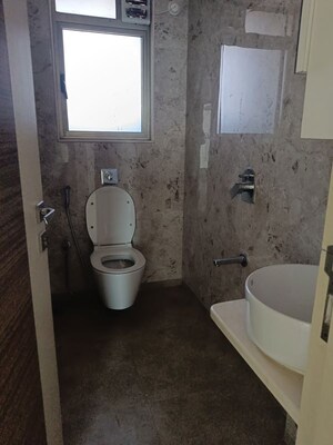 Bathroom in 2 BHK Apartment at Chandak Cornerstone, Worli – for Rent