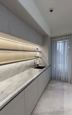 Kitchen in 3 BHK Apartment at Lodha The World Towers World One Tier 3 Trinity, Worli – for Rent