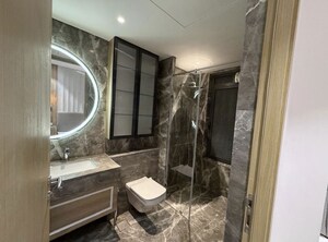 Living Room in 3 BHK Apartment at Rustomjee Ashiana, Juhu – for Rent