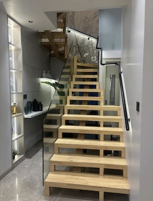 Staircase in 4 BHK Apartment at Indiabulls Sky Forest, Lower Parel – for Rent