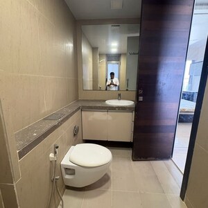 Bathroom in 3 BHK Apartment at Wadhwa The Address Boulevard, Kurla West – for Rent