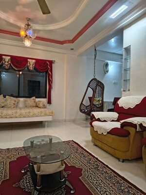 Living Room in 2 BHK Apartment at Laxmi Vridavan, Pimple Saudagar – for Rent