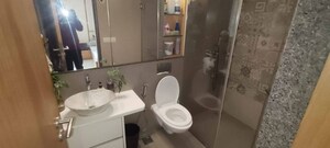 Bathroom in 3 BHK Apartment at Adani Group Western Heights, Andheri West – for Rent