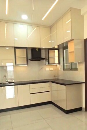 Kitchen in 3 BHK Apartment at Hallmark Treasor, Narsingi – for Rent