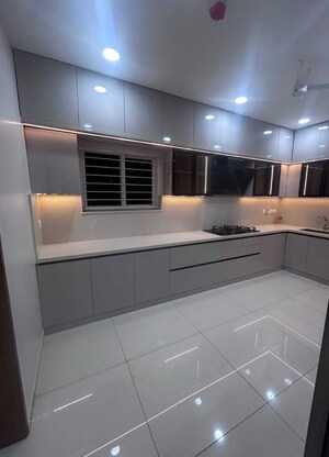 Kitchen in 3 BHK Apartment at Rajapushpa Provincia, Narsingi – for Rent