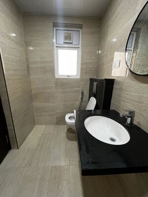 Bathroom in 3 BHK Apartment at Aparna Zenon, Puppalaguda – for Rent